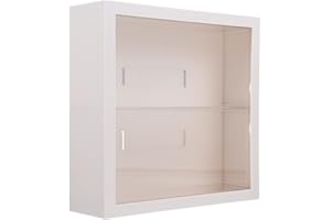 FOMIYES Wall Clear Holder Action Figure Display Case Wall Mounted Display Box Cabinet Collectibles Toy Doll Anime Model Shoe Organizer for Bathroom Bedroom Showcase Wall Hanging Case