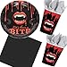 Produktbild CARPETA/Amscan 33-teiliges Partyset * Fangtastic * mit Teller + Becher + Servietten + Deko // Set Partygeschirr Deko Party Vampir Grusel Horror Motto
