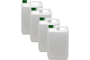 TRADE CHEMICALS HDPE Jerry 5L 4 Pack with Optional Lids (Green)