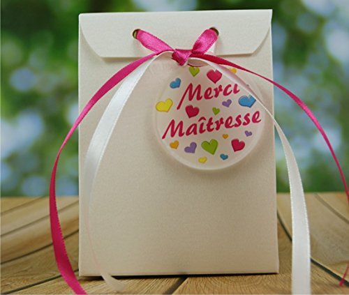 Boite de Chocolat garnie Merci Maîtresse - Idée de Cadeau Original Fin d'Année Scolaire noël remerciement. L'école est finie ! Vive les Vacances ! BtEcG