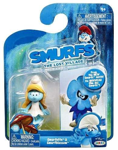 PITUFOS THE LOST aldea 2 figuras pack - Pitufina y smurfblossom