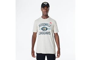 Jacksonville Jaguars NFL Regular T-Shirt Distressed Screenprint Team Graphic Stone Camiseta Unisex Adulto