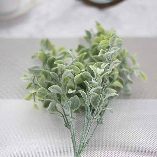 WRTJ Fresh Melon Seeds Fern Fake Plant Artificial Floral Leaves Foliage Vine Party Office Decor Decoration,Green