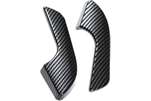 VHEUHZ Garniture décorative pour poignée de porte intérieure compatible avec les autocollants d'intérieur Alfa Romeo Giulietta (Couleur fibre de carbone)