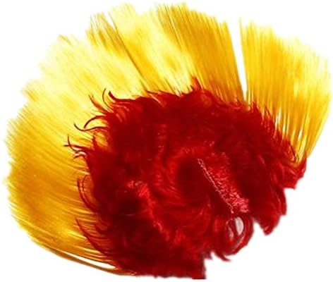 WINWINTOM Hallowmas Masquerade Punk Mohican Hairstyle Cockscomb Wig (Red)