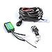 Produktbild Somaer 300w LED Light Bar Wiring Harness 40 Amp Relay ON-OFF-Strobe Remote Control Switch(1Lead 9ft 14AWG)