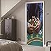 Produktbild 3D Tür Wandaufkleber Casino PVC Selbstklebende Wasserdichte Abnehmbare Art Decals für Dekoration Wandbild 77x200cm