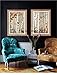 Produktbild ABM Home - Brich Baum (2 Set Rahmen ) Wand Kunst, große Mauer, Bilderrahmen, Vintage-Stil, gerahmt, groß Poster Gold A