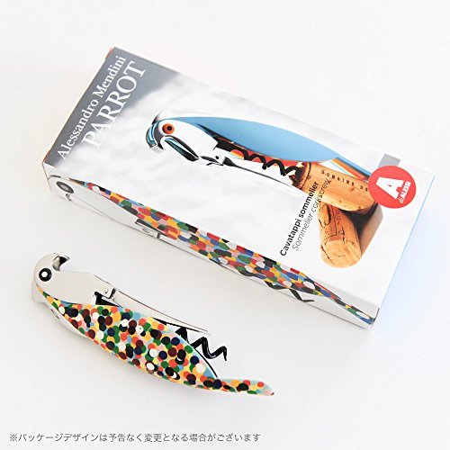 Alessi „Parrot“ Sommelier-Korkenzieher aus Gußaluminium und PC. Handdekoriert, „Proust“. Licensed by Pulltaps - 7