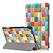 Produktbild Lenovo Tab P10(X705F/L) 10.1" Hülle Case,Ti-Fold Gemalt Ultra Dünn PU Leder Schlank Schutzhülle Superleicht Ständer Cover Schutzhülle Etui Fall Shell Tasche für Lenovo Tab P10 Tablet (Magic cube)