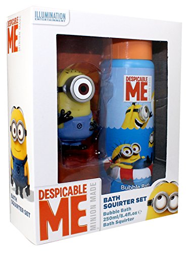 Preisvergleich Produktbild Minions Quitsch Figur&Shampoo Bubble Bath Squirter Set
