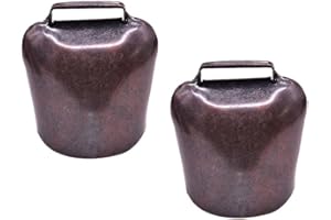 EXCEART 2 Pz Cavallo da Mucca Pecore Bestiame Campane Campane Forte Bronzo Rame Campana Animale da Fattoria Campana per Accessori Antifurto 62G Taglia L