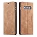 Produktbild Yichxu Samsung S10 Hülle, Premium Leder Handyhülle für Samsung Galaxy S10, Magnet Flip Ledertasche Schutzhülle Standing Lederhülle Tasche Stoßfest Klapphülle Case Cover mit Kartenfächer, Braun