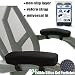 Produktbild SMELOV ® Set von 2 Armlehnen Pads mit Anti-Rutsch-Boden bequemer Ellenbogen Unterstützung für Ihr Stuhl Make Haptik sehr bequem und Cozy, ein tolles Geschenk für alle