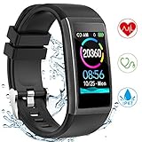 【Herzfrequenz-und Blutdruckmessung】: Das Smartwatch bietet Herzfrequenz- und Blutdrucküberwachung Funktion, kann automatisch und manuell überwacht werden. Die Herzfrequenzüberwachung wird automatisch alle 10 Minuten überwacht, Sie können den Schalter in der Handy App einstellen, Oder überprüfen Sie Ihre Herzfrequenz und Ihren Blutdruck manuell über die Armbandschnittstelle oder die APP. Das Smart watch zeichnet diese Daten auf, damit Sie Ihre Gesundheit verstehen können.