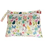 Damero 2 Stück/Set Windeltasche mit wiederverwendbarem Stoff Wasserdicht Wetbag Feuchttücher Organiser Beutel - 8