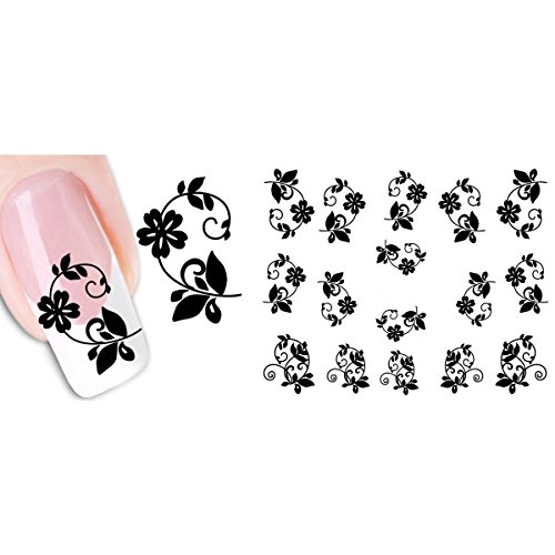 Butterme 12sheet Selbstklebende Schöne Wasser-Nagel-Tätowierung-Aufkleber-Nagel-Kunst-Aufkleber-Abziehbilder - 8