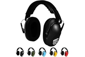 Nesofy Ear Defenders Children 26db | Protection & Noise Cancelling Kids Ear Defender Age 3 to16 Year | Foldable & Adjustable Headphones Autism for Baby