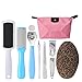 Produktbild Fußfeile Edelstahl Hornhautraspel set,10 Pcs Professionelle Pediküre Kit,Schnelle Rückkehr weiche und glatte Füße,Fuß Raspel Fuß Datei und Hornhautentferner Mit Beste Fußpflege Set-Colinsa