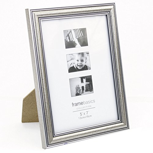 Bilderrahmen Fotorahmen Antik Silber für Fotos 18 x 13cm :43294: