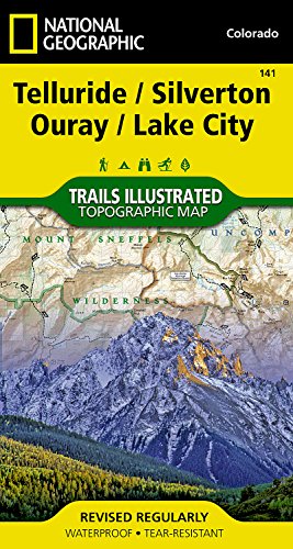 Telluride, Silverton Map: Trails Illustrated: 141 (National Geographic Maps: Trails Illustrated)
