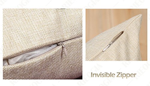 CAOLATOR Baumwolle Kissenbezüge tropische Pflanzen Blätter Dekorative Setzen Fall Sofa Kissenbezug 45*45cm - 6