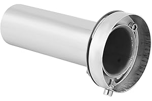 ‎KEENSO Auto-Auspuffschalldämpfer, Universal Edelstahl Einstellbarer Schalldämpfer für Auspuffrohre(4 Zoll)
