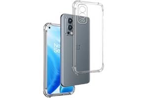 REY Silikonowe Etui Przezroczyste do ONEPLUS Nord 2 5G, Ultra cienkie 0,33mm, Silikon TPU smukłe i bardzo etui wzmocnione rogi