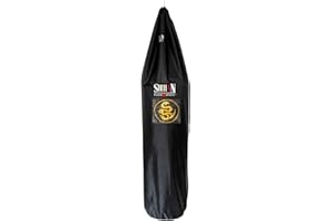 SHIHAN POWER SPORTS Golden Dragon 5-6ft Boxing Bag Cover - 24inch Diameter - Outdoor/Indoor Protection for Freestanding Bags