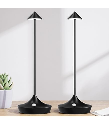 Preisvergleich für bravzurg LED Akku Tischlampe Kabellos 2er Set