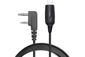 QUANSHENG Kabel programujący USB do QUANSHENG UV-5RPLUS 5RA 5RE GT-3TP UV-82 f8hp BF-888S UV3R UV-K5 UV-K6 UV-K5(8) UV-K5(99) 2-pinowy przenośny radiowy szynka