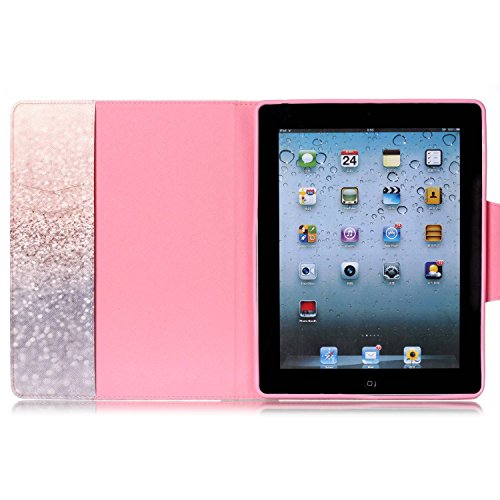 iPad 2 iPad 3 iPad 4 Hülle, iPad 2 iPad 3 iPad 4 Cover, Deenor Colorful Classic Design PU Leder Stand schutzhülle hülle für Apple iPad 2 iPad 3 iPad 4. Quicksand - 4