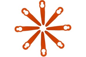 ODASHEN 50pcs Replacement Plastic Blades Accessories for STIHL Polycut 2-2 FSA 45 Lawnmower Trimmer Grass Cutter