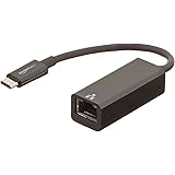 Amazon Basics - Adapter, USB 3.1 Typ C zu Ethernet - Schwarz