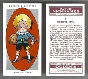 OGDENS Football Club Nicknames cigarette card Bristol City The BABES