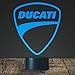 Produktbild Ducati Logo Lamp, Ducati Racing Bike theme, Best Christmas gift, Decoration lamp, 7 Color Mode, Awesome Christmas gifts (MT241)
