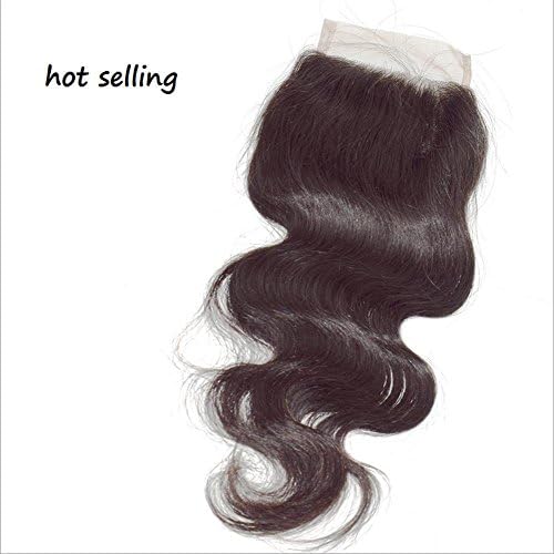 Meydlee Hair Bundles Hot Lace Hair Closure 100 Human Hair Accessory Natural Black Color 8-22inch,100g/pc , 14 inch