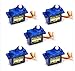 REES52 SERVOSG90 5x Pieces SG90 Micro Servo Motor 9G RC Robot Helicopter Airplane Boat Controls RS.725.00