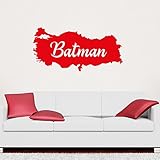 Islamische Wandtattoos - Meccastyle - Türkiye Haritasi Batman - A5-72
