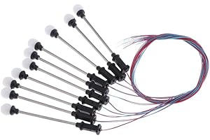 Hellery 10x 1: 100 Maquette LED Lampadaire Décor Train Chemin de Fer Paysage en Ho Échelle, 11-6cm