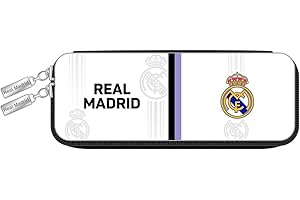 Safta, Real Madrid piórnik dziecięcy, 22/23, 220 x 80 x 50 mm, unisex, dla dzieci, czarny i biały, standardowy, czarny, biały, Estándar, czarny i biały, Standard