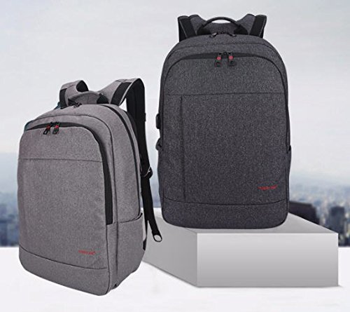 Kirando’s Premium Business Computer Rucksack – Diebstahl-Sicherung – USB-Anschluss z.B. für Power-Bank – 2 Farben – bis 15,6 Zoll – Audio-Kabel Zuführung – Getränke-Halterung – Testsieger 2017 - 4