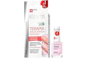 ‎EVELINE COSMETICS Eveline Cosmetics Nail Therapy Professional - Fortgeschrittene Nagelreparaturbehandlung, 12ml - Stärkt & Regeneriert mit PowerNail H+K Formel