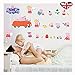 Produktbild Peppa Pig Family Car Wall Sticker,Give a Lovely Voice Kids Bedroom Wall, by pepa
