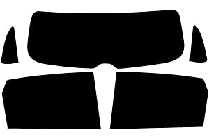 PSSC WINDOW FILM PSSC Pre Cut Rear Car Window Films for VW Polo 5 Door Hatchback 2009-2018 5% Very Dark Limo Tint