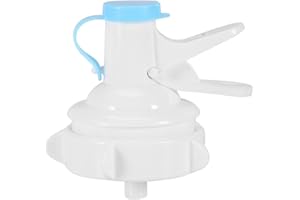 LEFTWEI Distributeur de Bouteille D'eau 5 Gallons, Valve de Distributeur D'eau, Pompe à Bouteille Manuelle de 5 Gallons, Robinet en Plastique Réutilisable avec Bouchon Anti-poussière