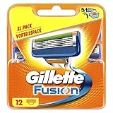 Gillette Fusion Rasierklingen für Männer 12 Stück 