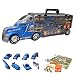 Produktbild BSPAS Autotransporter LKW Spielzeug mit 8 Stücke Auto Spielzeug Tragbar LKW Spielzeugautos Set für Kinder Jungen und Mädchen ab 3 4 5 Jahren