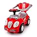 Push Power Ride-on KP0558W Baby Walker RIDE ON push along CUTE CAR 3in1 with Parent Handle 3 colour (KP0558WR RED)