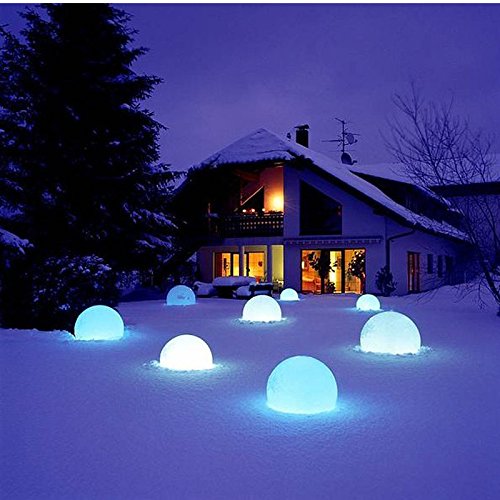 Luminatos 40 LED Leucht Kugel 40 cm 16 Farben mit Fernbedienung wasserdicht - 9
